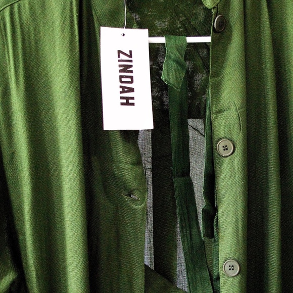 VTG 80's ZINDAH India Handwoven Rayon Blazer - Picture 8 of 8